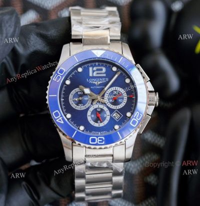 High Quality Replica Longines Hydroconquest 41mm Blue Face Stainless Steel Watch For Men